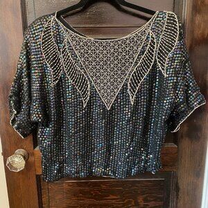 Vintage beaded top